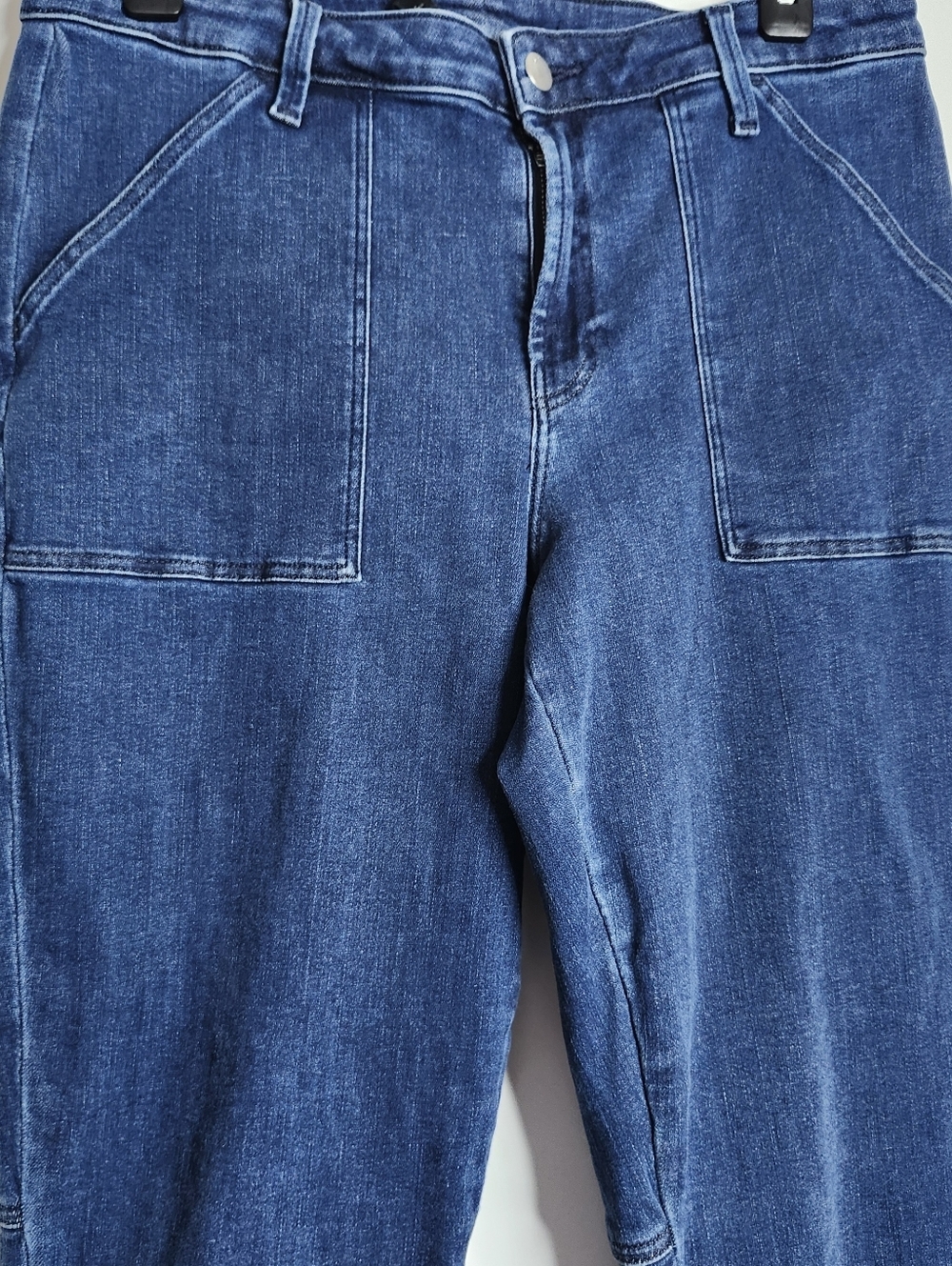 J Brand Arkin Zip Ankle Jogger Womens 29 Intrepid Denim Blue Utility Jeans - Picture 3 of 14